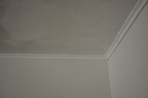 Stucco ceiling before removal